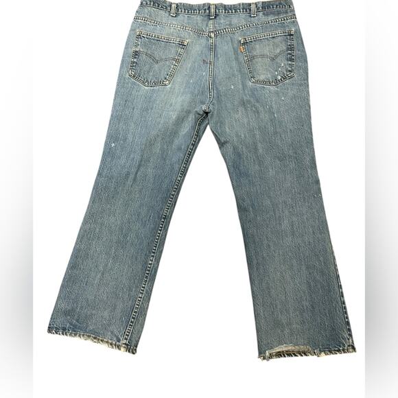 Vintage Orange Tab Levi’s in a 40 x 28 with Paint Stains No Style Tag - Picture 7 of 8